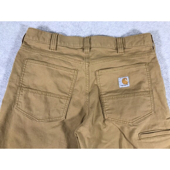 Carhartt Rugged Flex Pants Mens 33x30 Relaxed Fit Canvas Rigby Brown 102517-918 - Picture 5 of 15